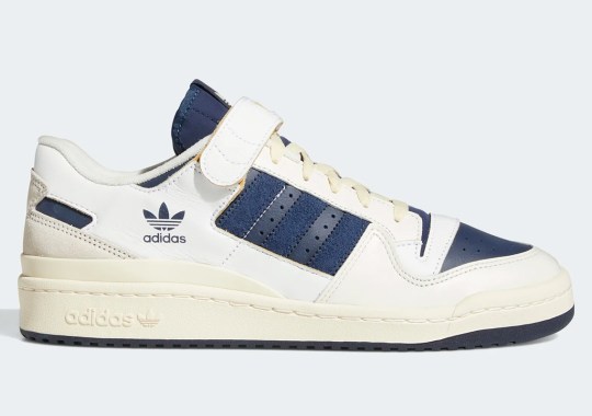 The adidas Forum 84 Low Delivers A Unique Mix Of Collegiate Navy And White