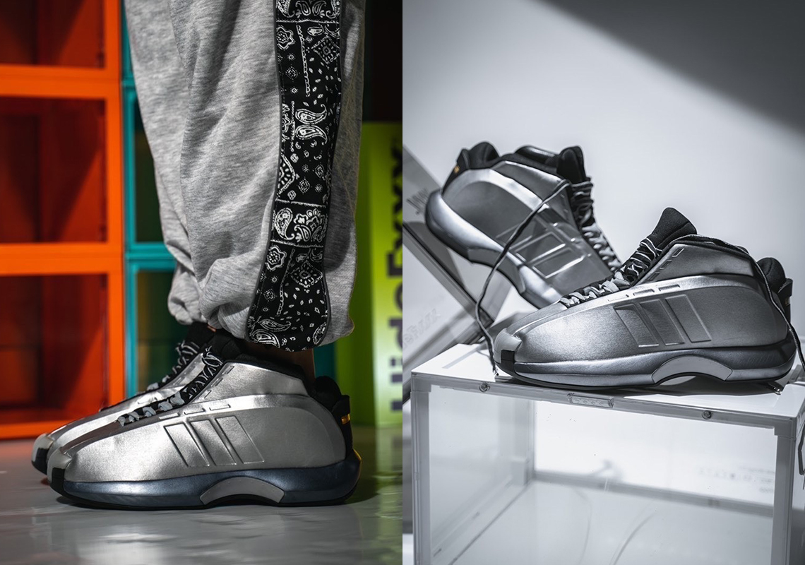 On-Foot Look At The adidas Crazy 1 "Metallic Silver" Retro
