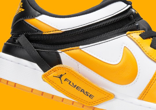 Official Images Of The Air Jordan 1 Low Flyease “University Gold”