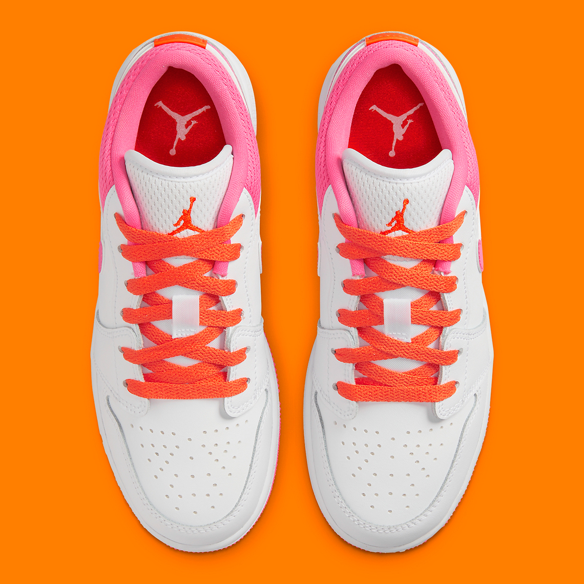 Air Jordan 1 Low Gs White Safety Orange Pinksicle Dr9498 168 8