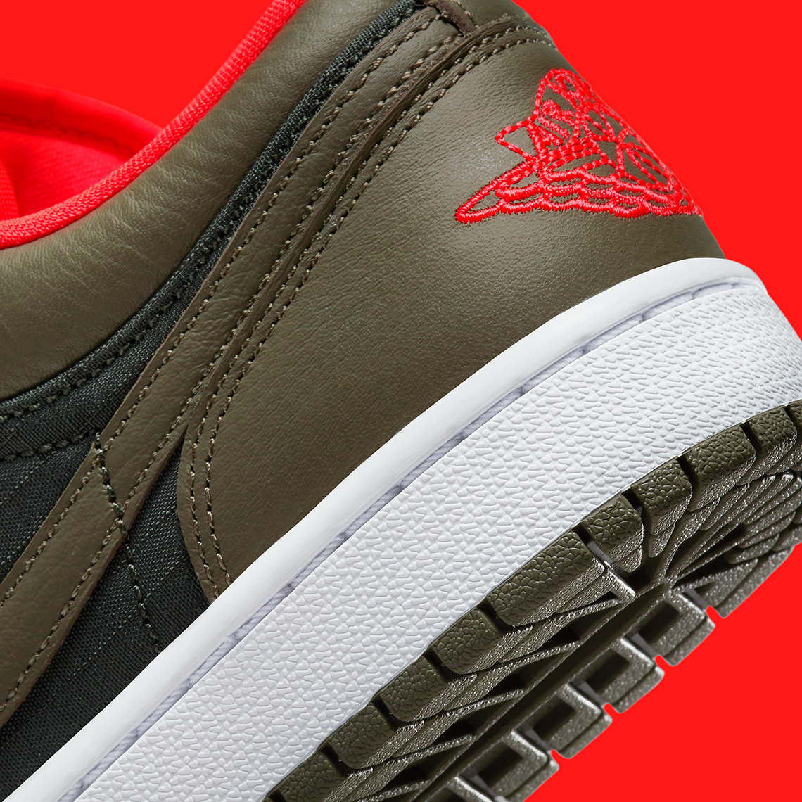 Air Jordan 1 Low Olive Crimson Black DQ6076-002 | SneakerNews.com