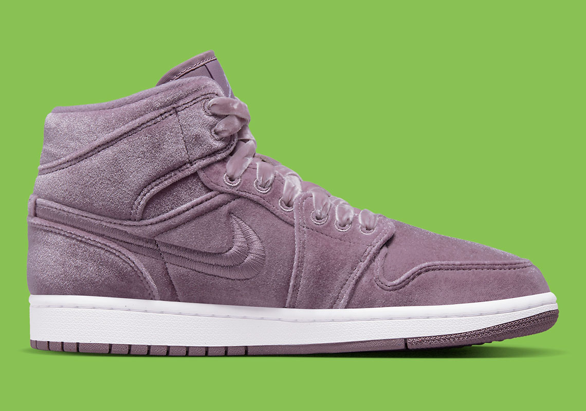 Purple store velvet jordans