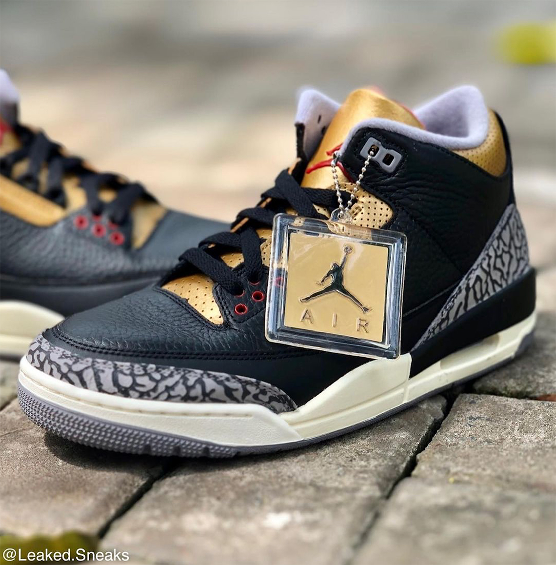 Air Jordan 3 "Black Cement Gold" Release Date | SneakerNews.com