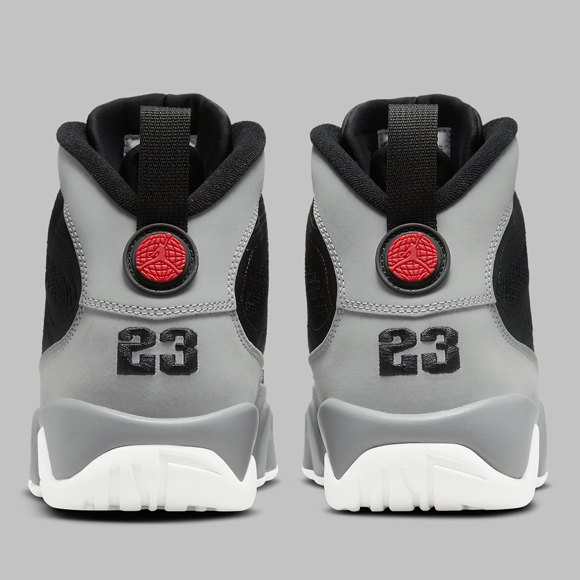 jordan 9 grey and black