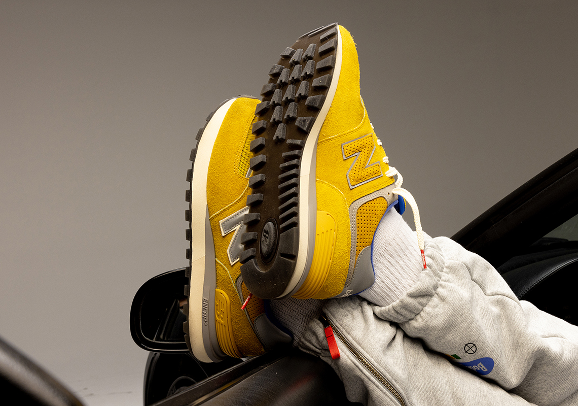 Bodega New Balance 574 Blue Yellow | SneakerNews.com