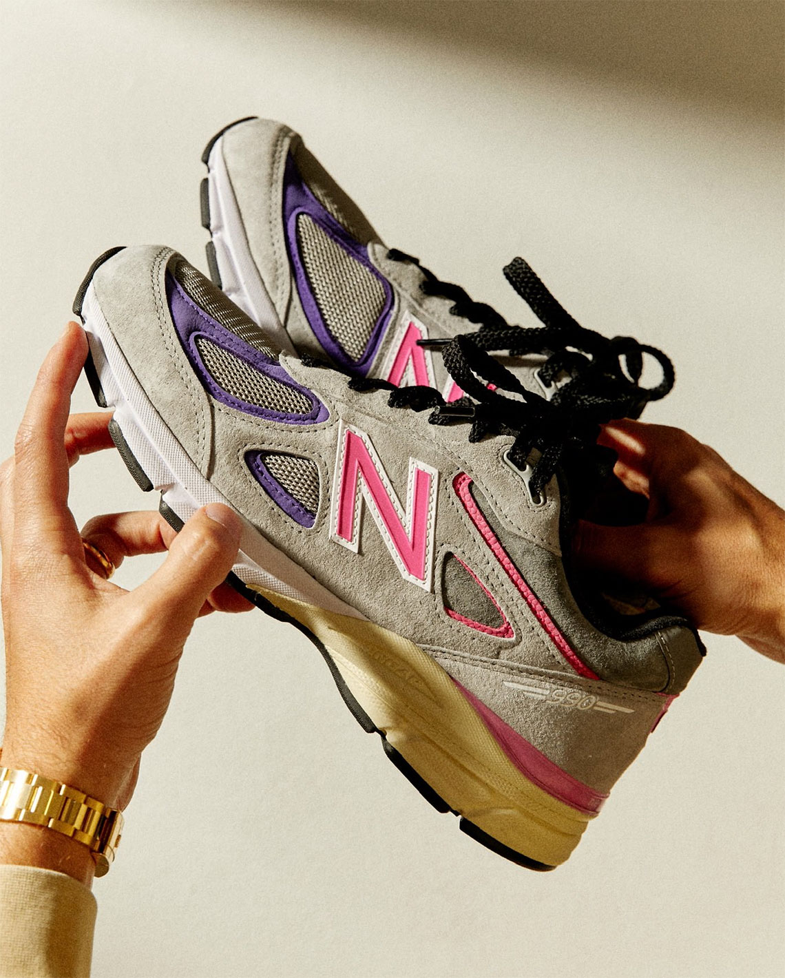 shared images of two Come Home The Kids Miss You-themed New Balance 550s on