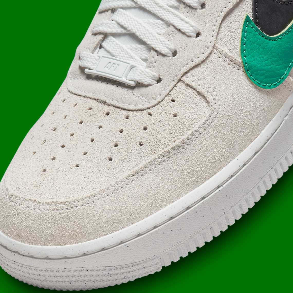 Nike Air Force 1 Shadow sneakers in summit white, neptune green