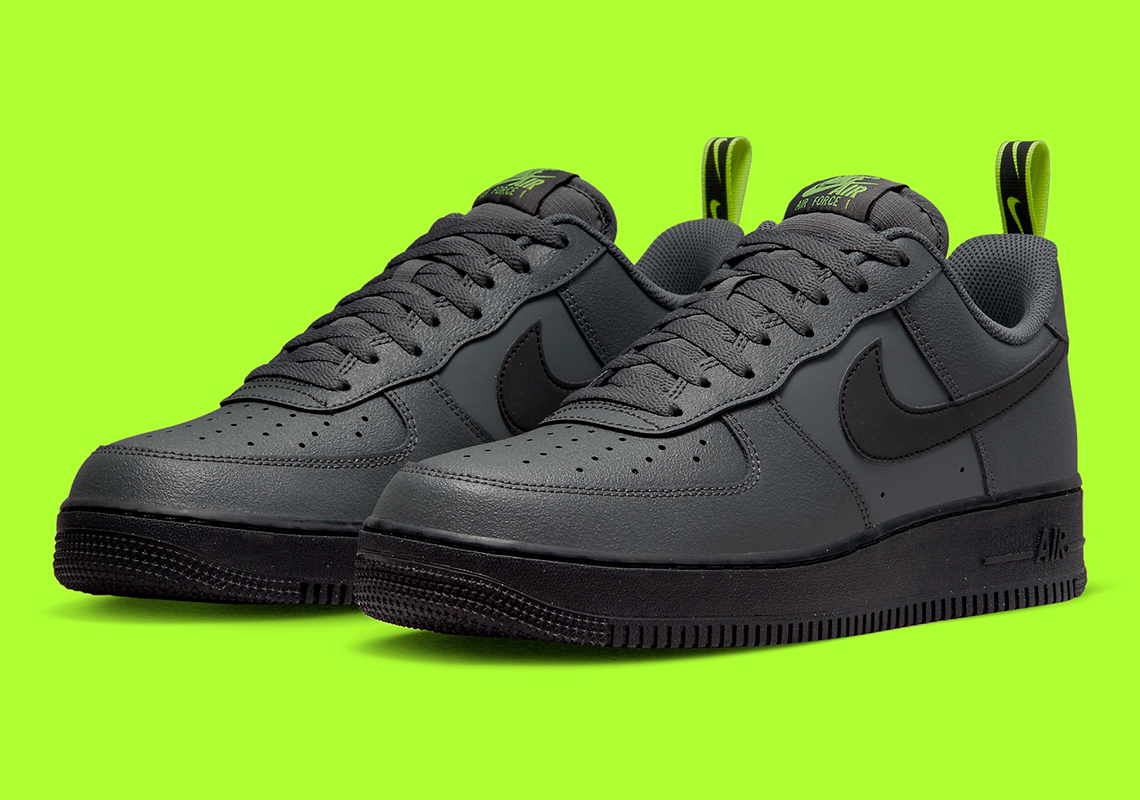 Nike Air Force 1 Low Grey Black Volt DZ4510-001 | SneakerNews.com