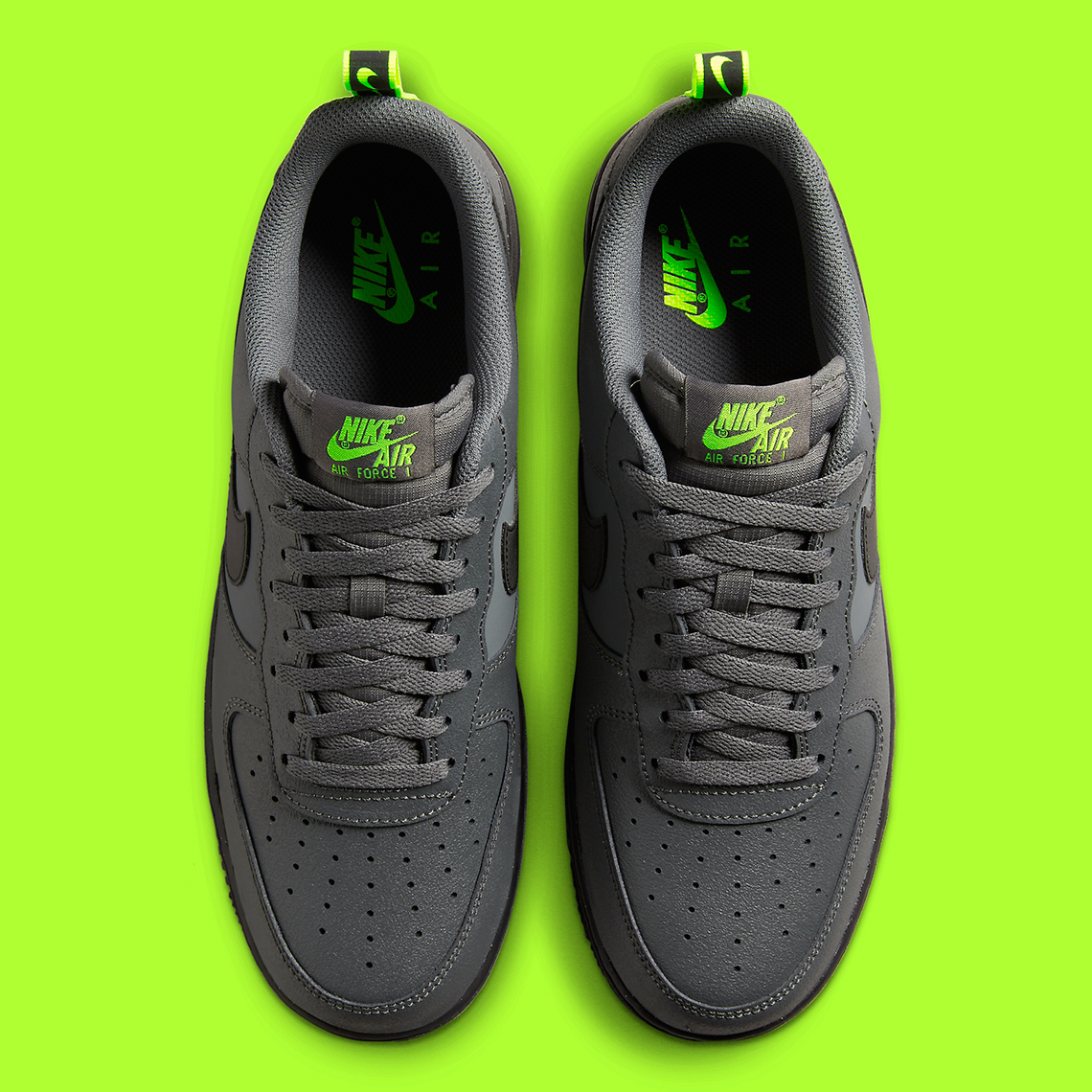 Nike Air Force 1 Low Grey Black Volt DZ4510-001 | SneakerNews.com