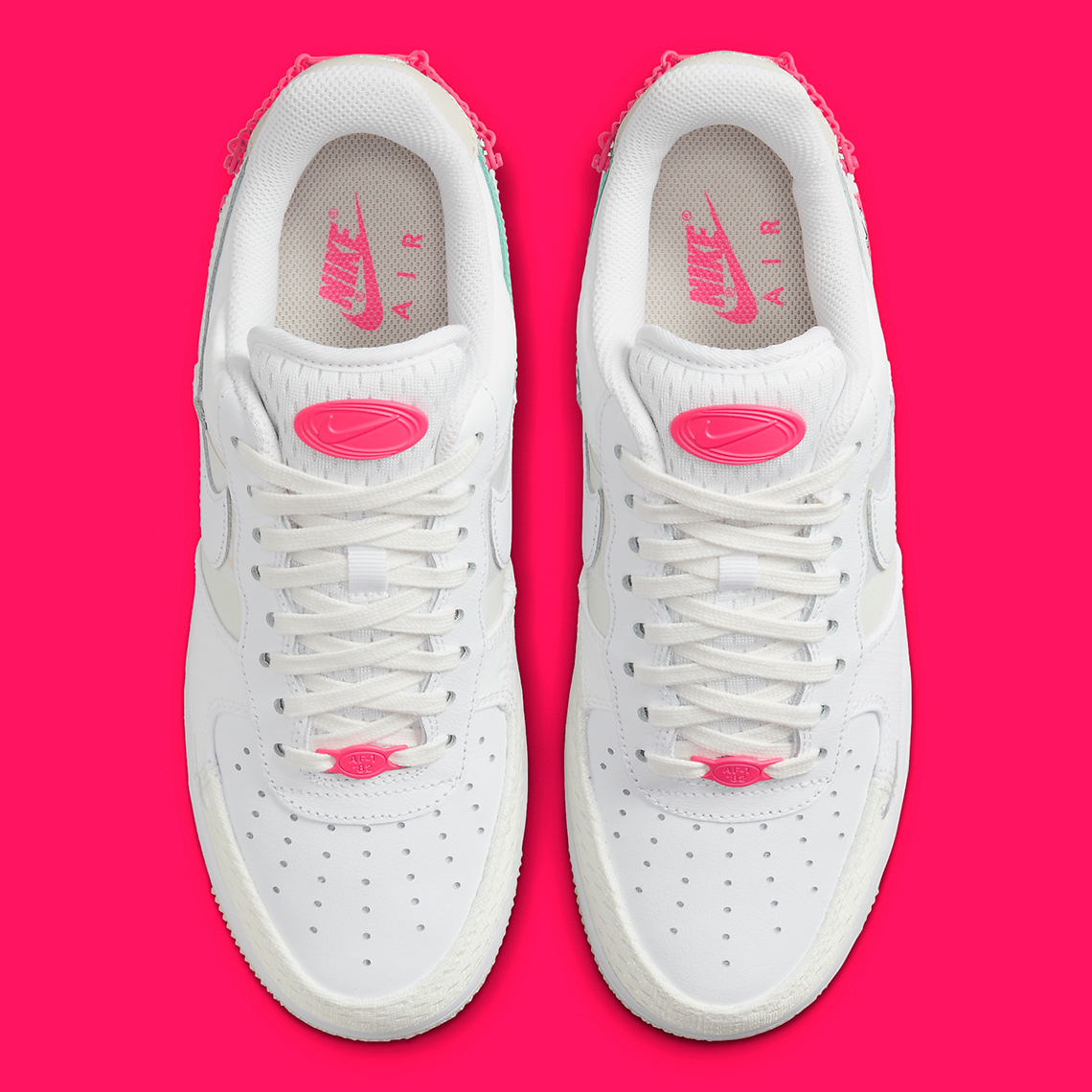 nike air force one neon pink