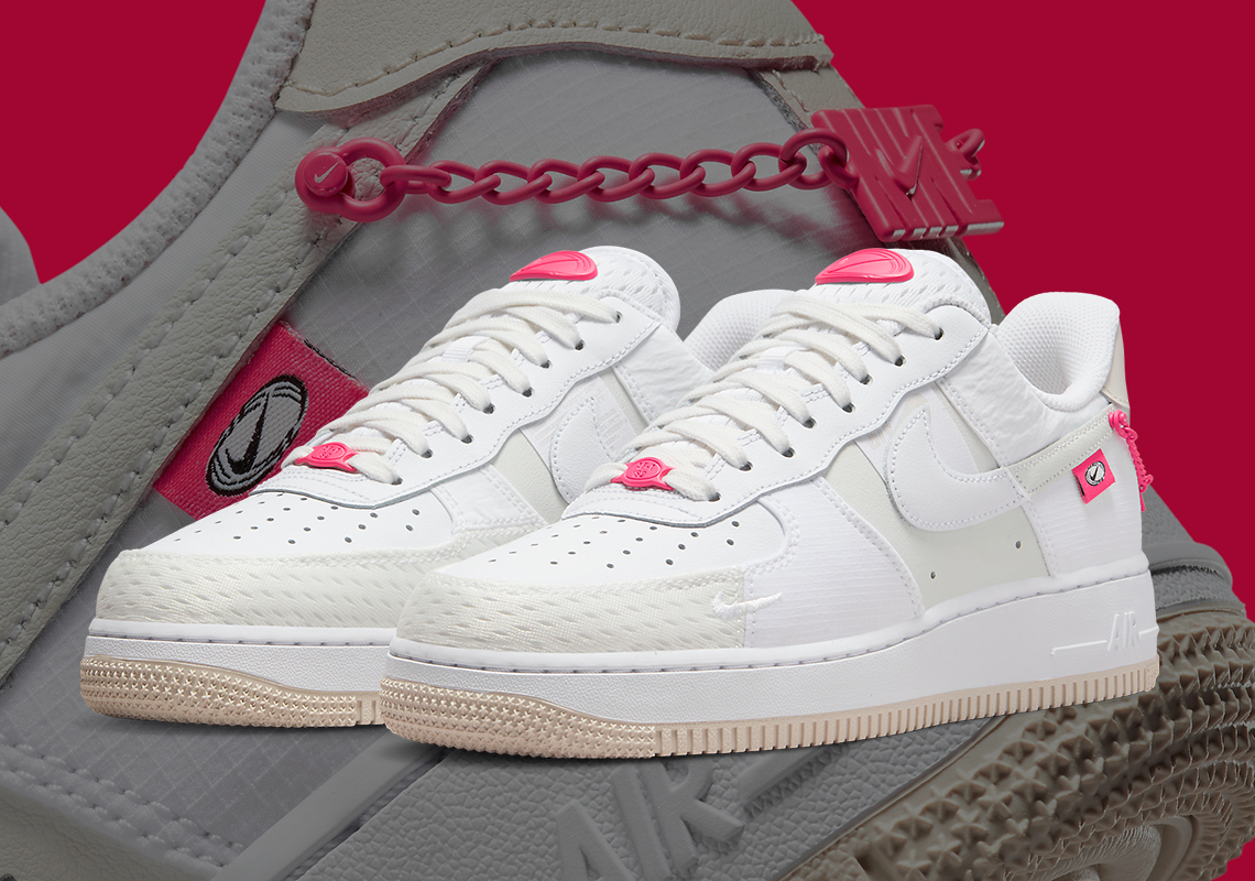 Air forces with hot sale pink check