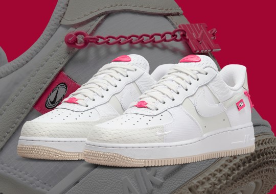 Nike Accessorizes This Sporty Air Force 1 With Hot Pink