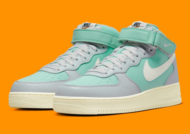 Official Images: Nike Air Force 1 'Enamel Green' Canvas - Sneaker