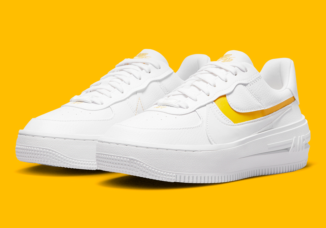 The Women's Nike Air Force 1 PLT.AF.ORM Gets Yellow Ochre Accents