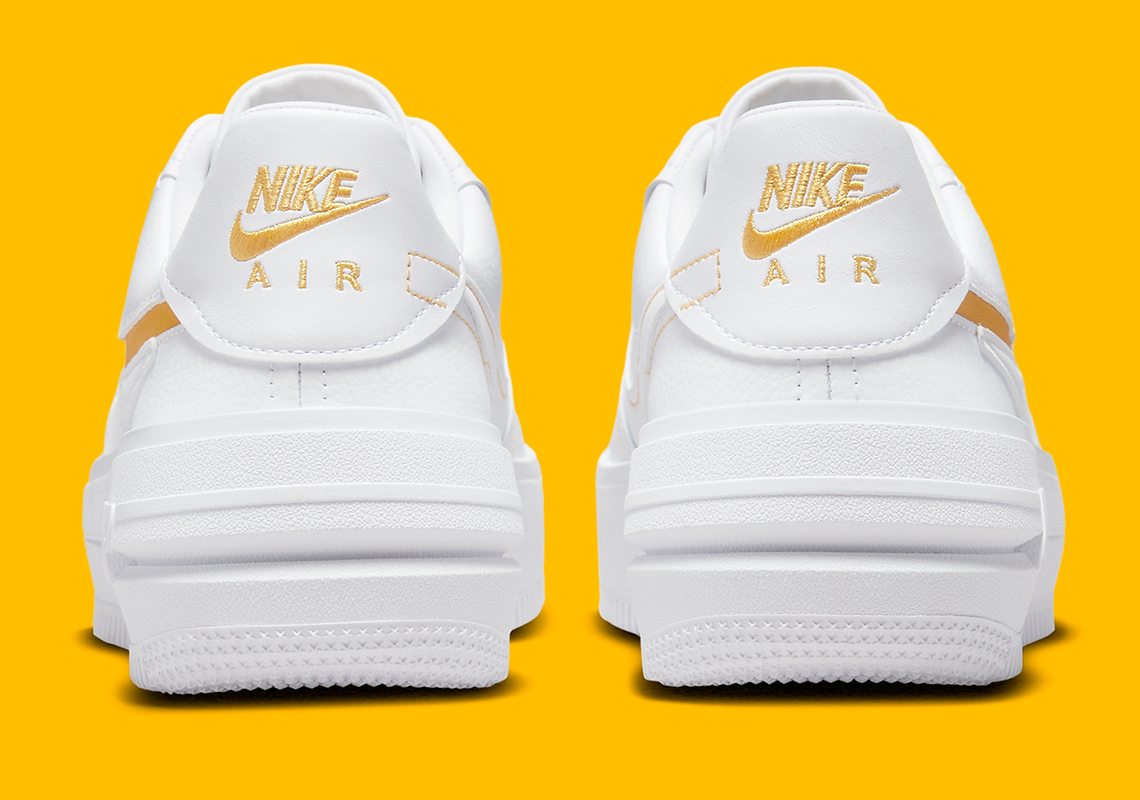 Nike Air Force 1 PLT.AF.ORM White Yellow Ochre (Women's)