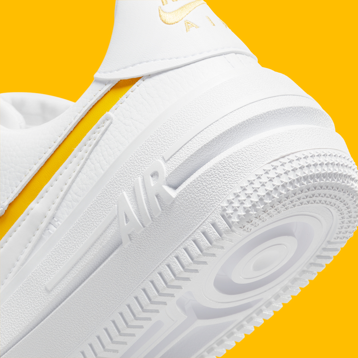 Nike Air Force 1 PLT.AF.ORM White Yellow Ochre (Women's)