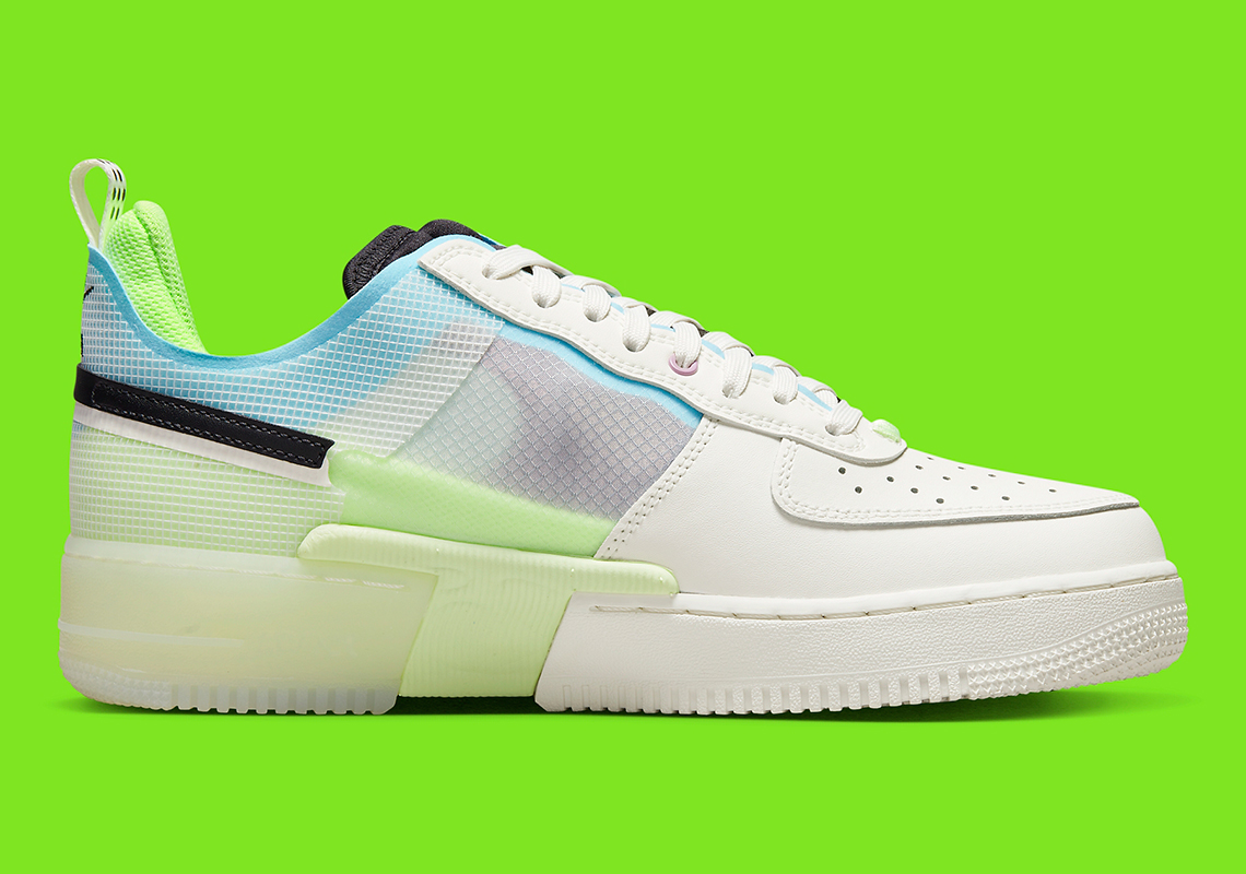 Ghost Green And Blue Chill Accent This Nike Air Force 1 React - Sneaker News