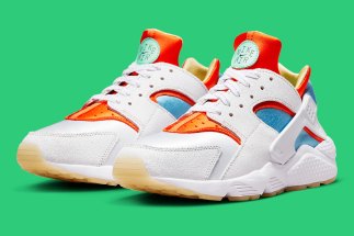 nike air huarache white orange blue dx2345 100 2