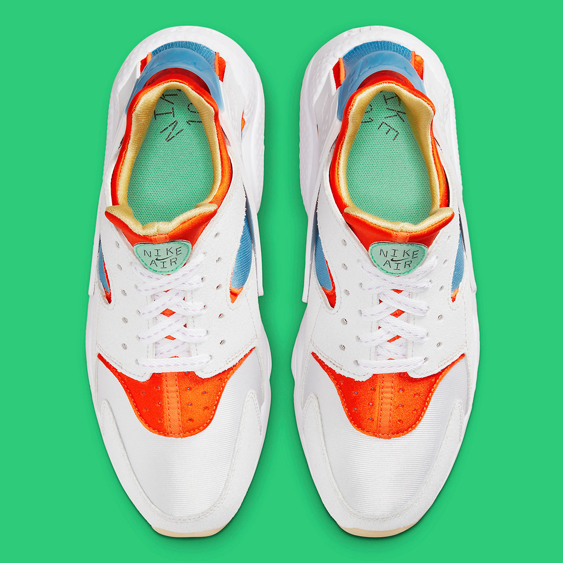 Nike Air Huarache White Orange Blue Dx2345 100 4