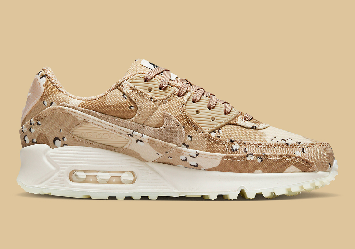 Custom Painted Desert Camo Nike Air Max 90 Sneakers – B Street Shoes