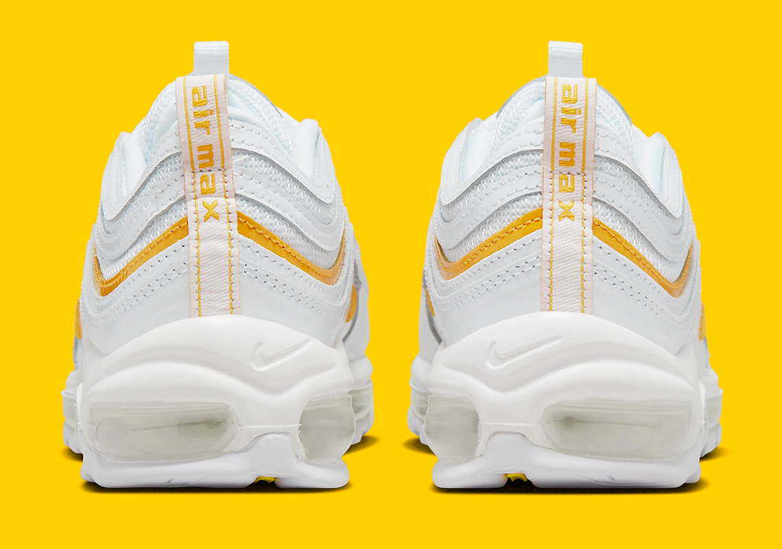 Air max 97 white hotsell pink yellow