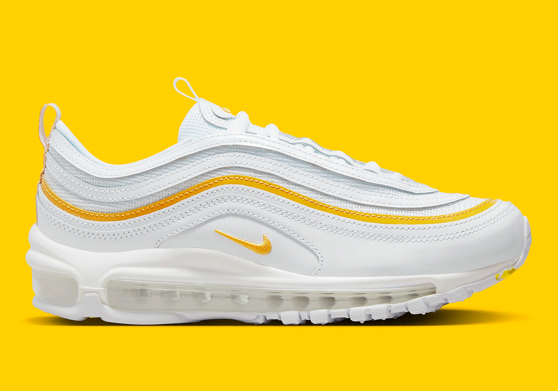 yellow and white nike air max 97