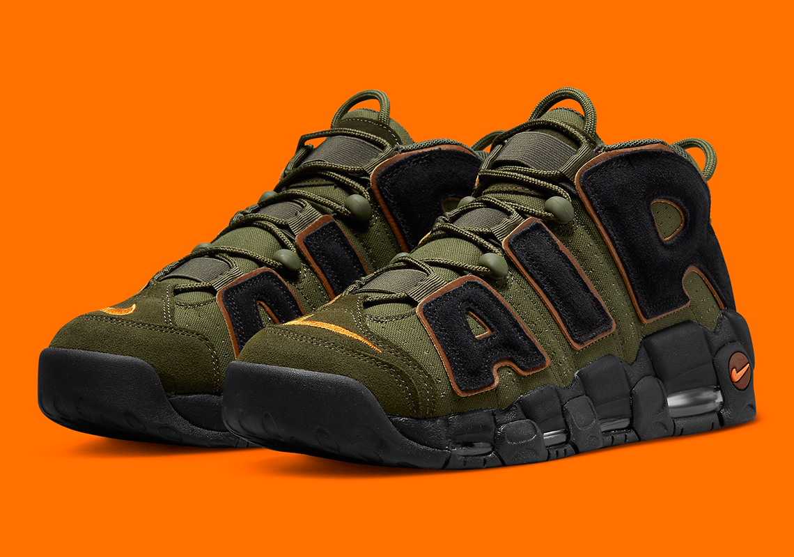 nike air more uptempo cargo khaki black pecan alpha orange dx2669 300 3