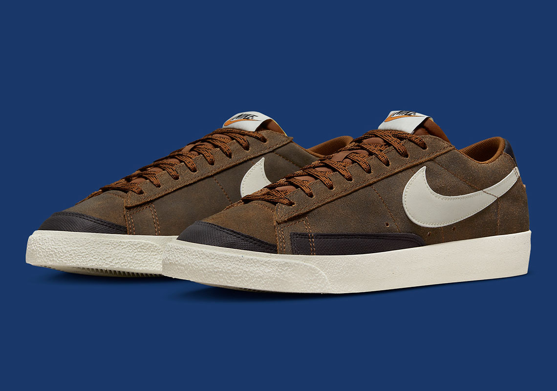 The Nike Blazer Low "Certified Fresh" Covered In Coffee Brown Leathers
