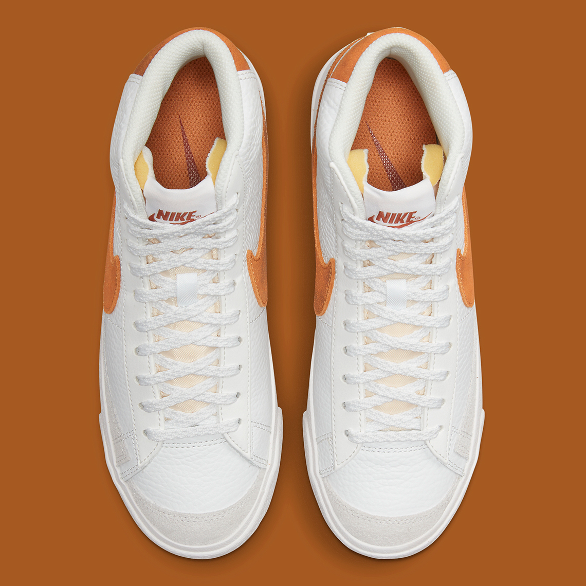 nike blazer mid white orange suede dx8948 100 5