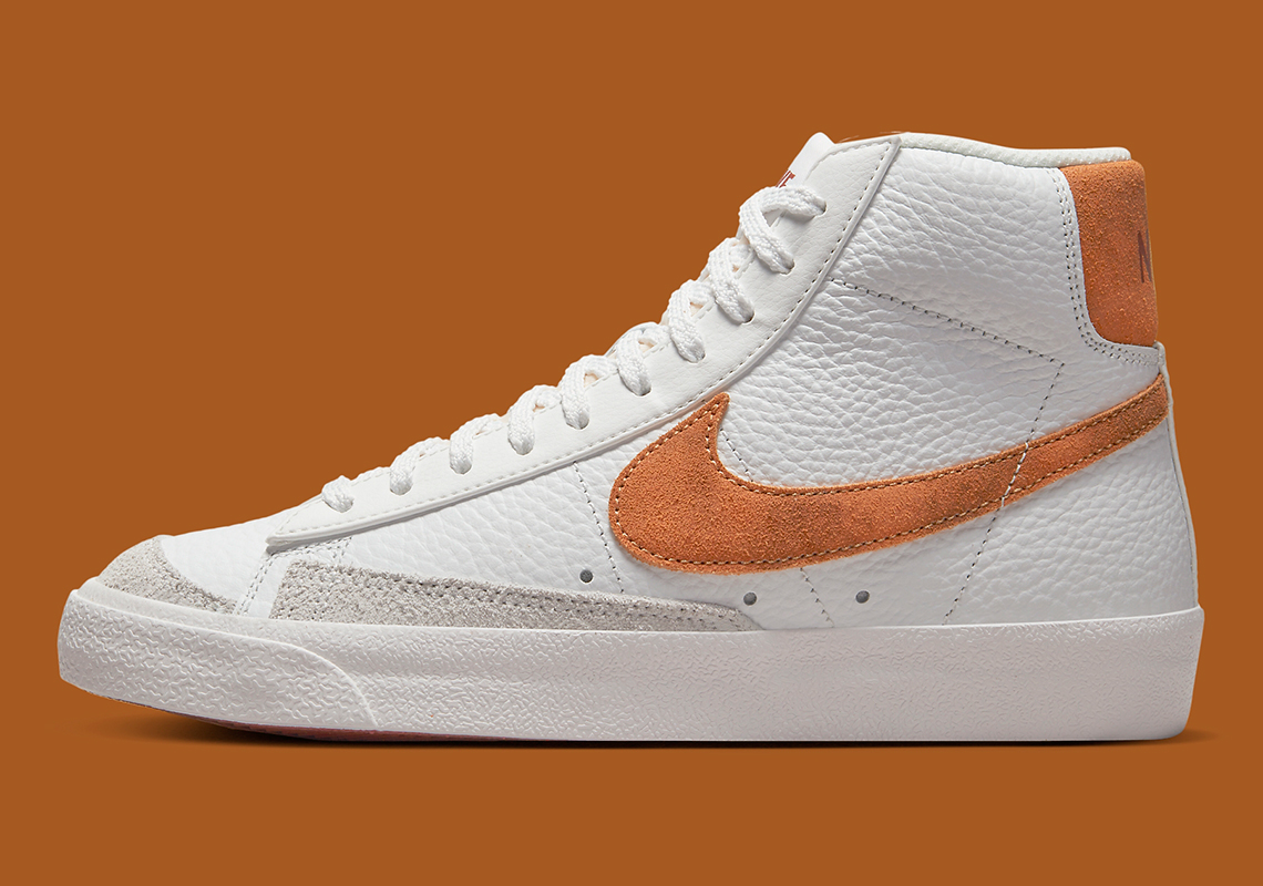 nike blazer mid 77 white orange