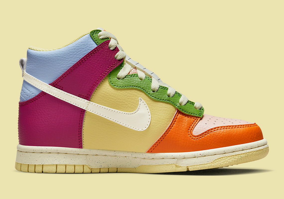 nike dunk high gs multi color DZ5638 500 1