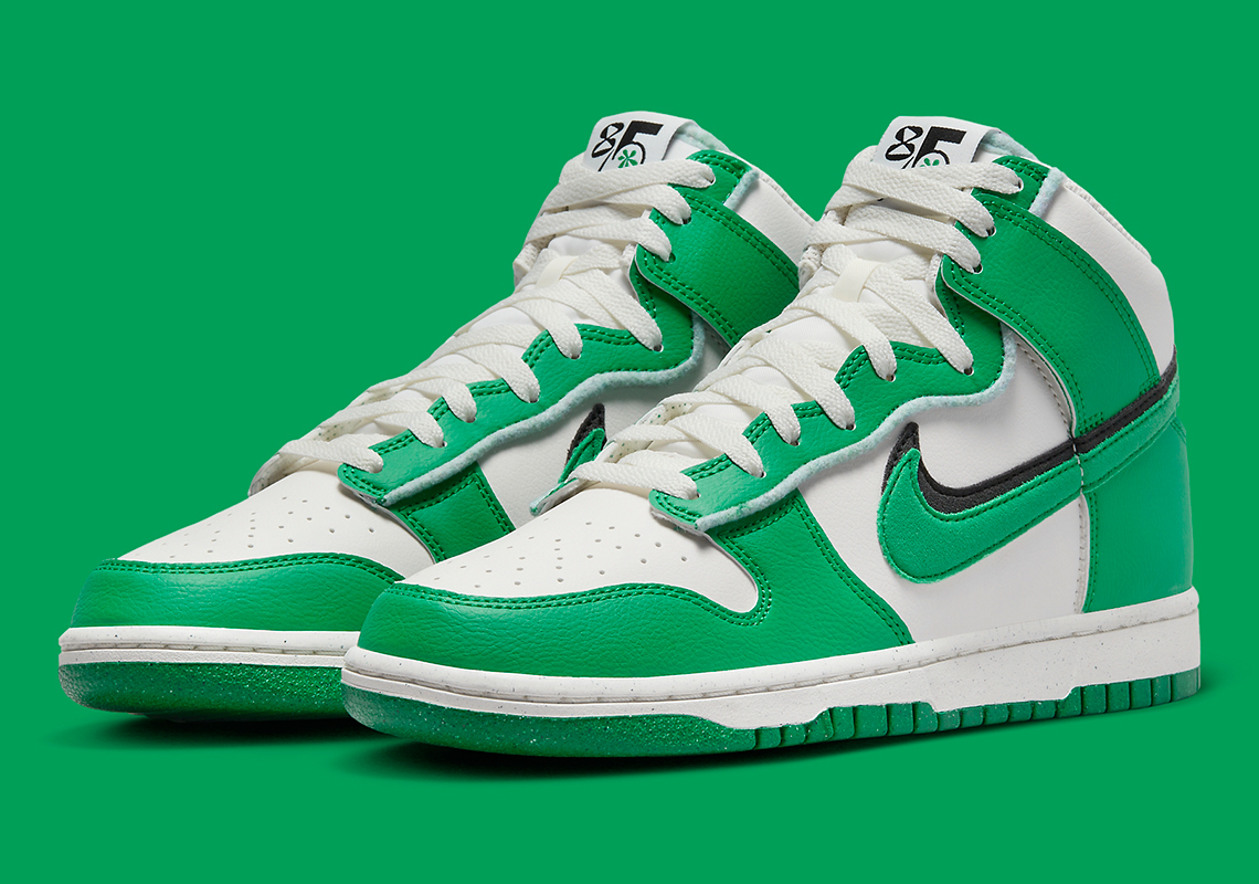 Nike Dunk High - White - Green - SneakerNews.com