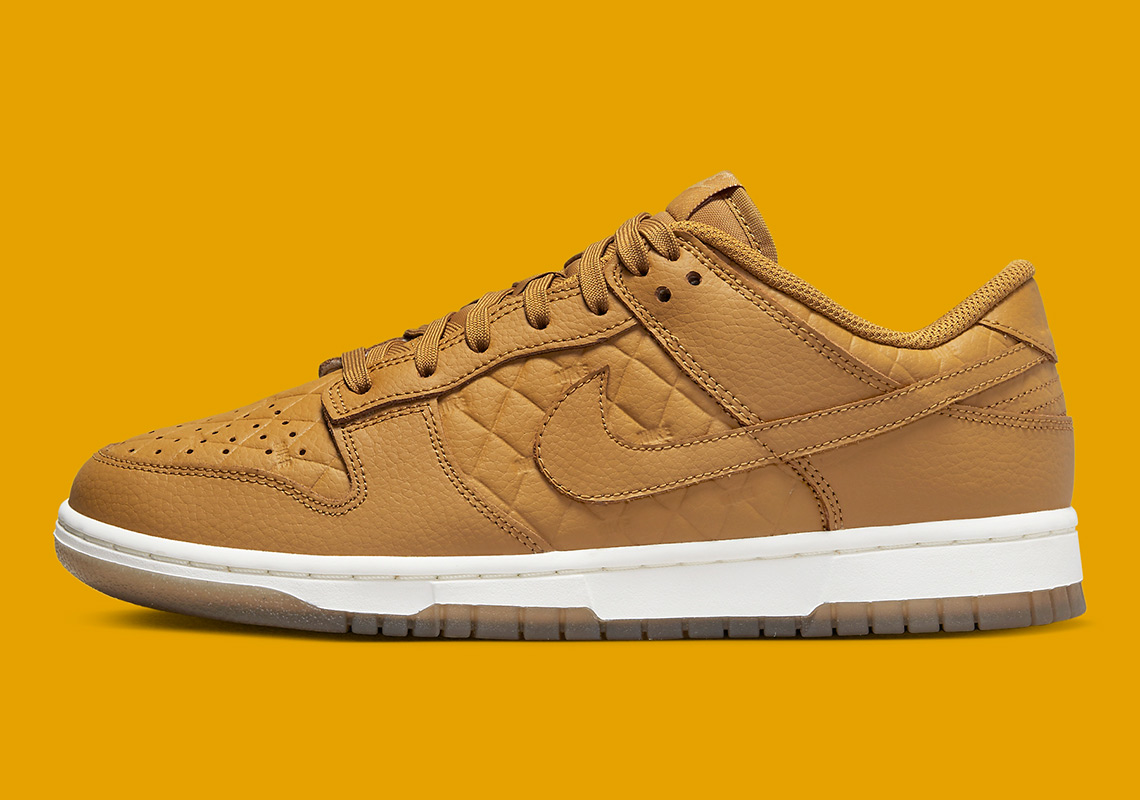 nike dunk low quilted wheat dx3374 700 7