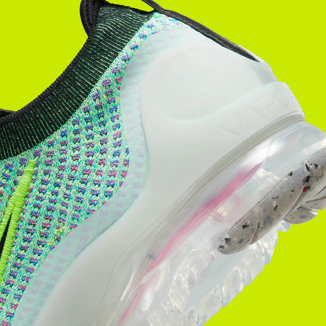 nike vapormax flyknit 2021 green multi color release date 4