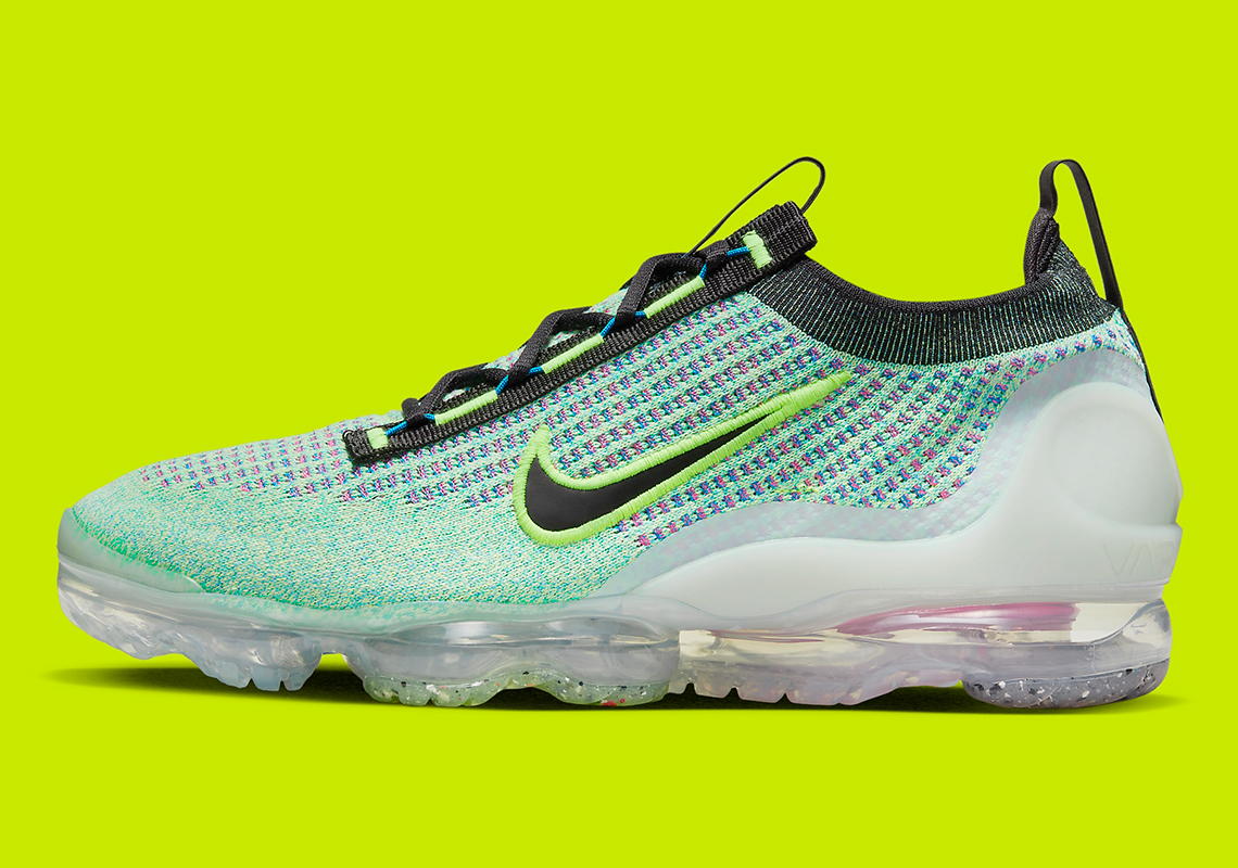 nike vapormax flyknit 2021 green multi color release date 8