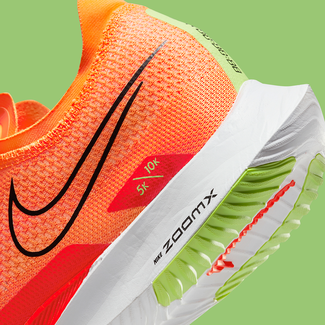 nike zoomx streakfly orange green dj6566 800 4