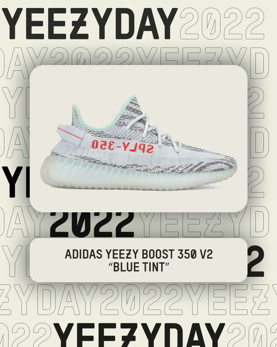 Yeezy Day 2022 Yeezy Boost 350 V2 Blue Tint