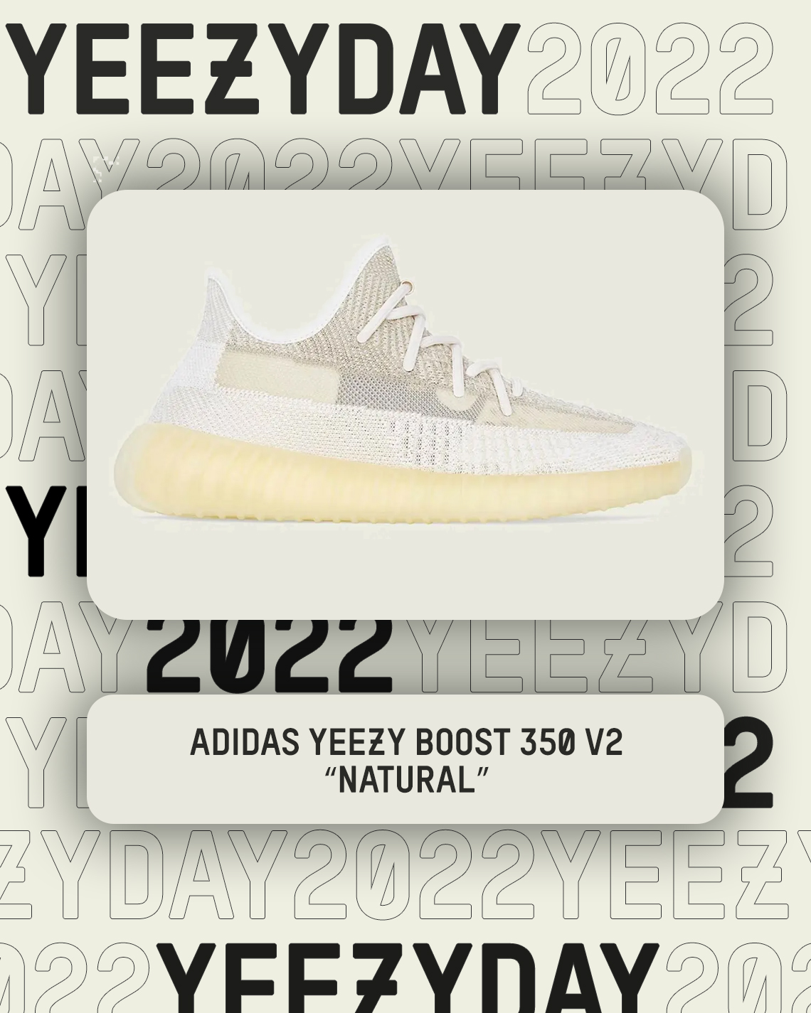 Yeezy Day 2022 Yeezy Boost 350 V2 Natural