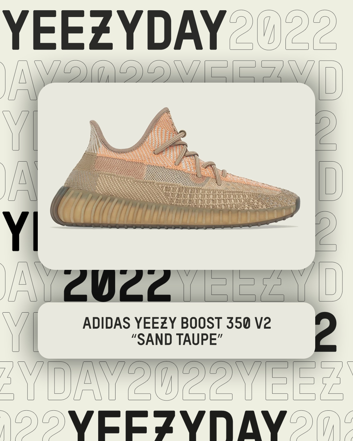 Yeezy Day 2022 Yeezy Boost 350 V2 Sand Taupe