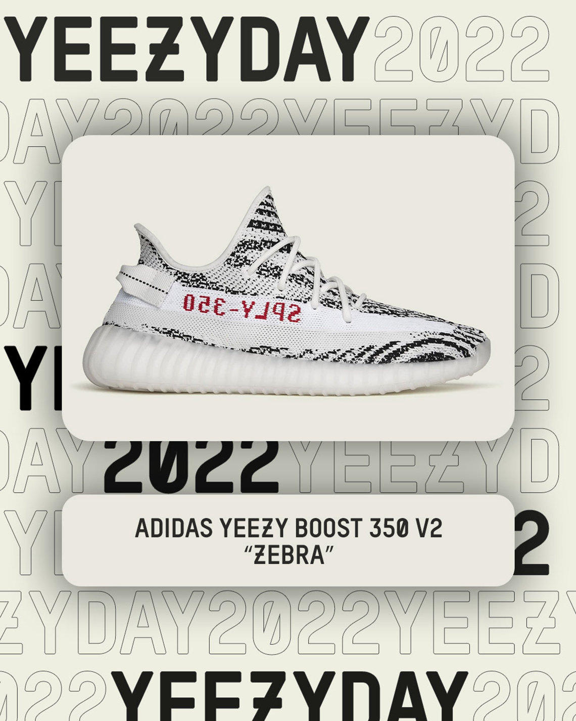 Yeezy Day 2022 adidas solar hu pack V2 Zebra