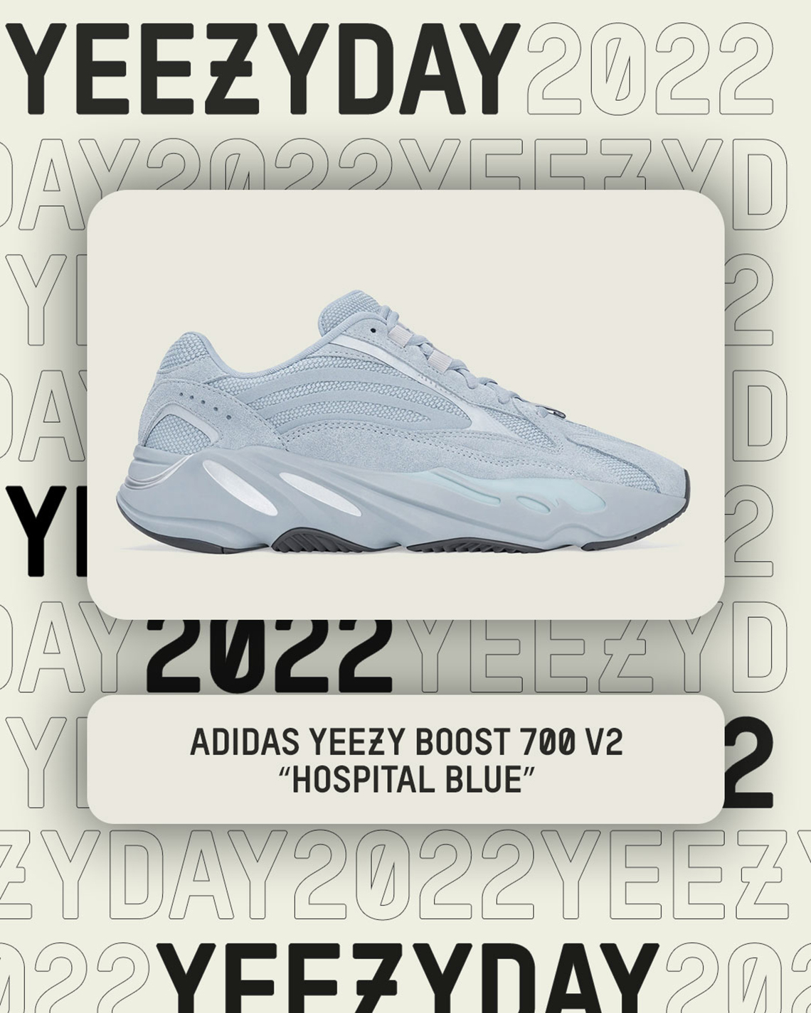 Yeezy Day 2022 Adidas adidas solar hu pack V2 Blue Tint EU Grösse 10 V2 Hospital Blue