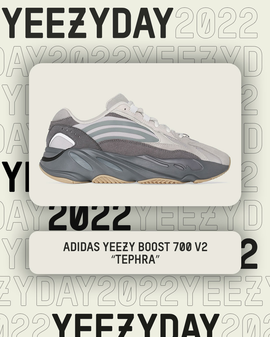 Yeezy Day 2022 Adidas adidas solar hu pack V2 Blue Tint EU Grösse 10 V2 Tephra