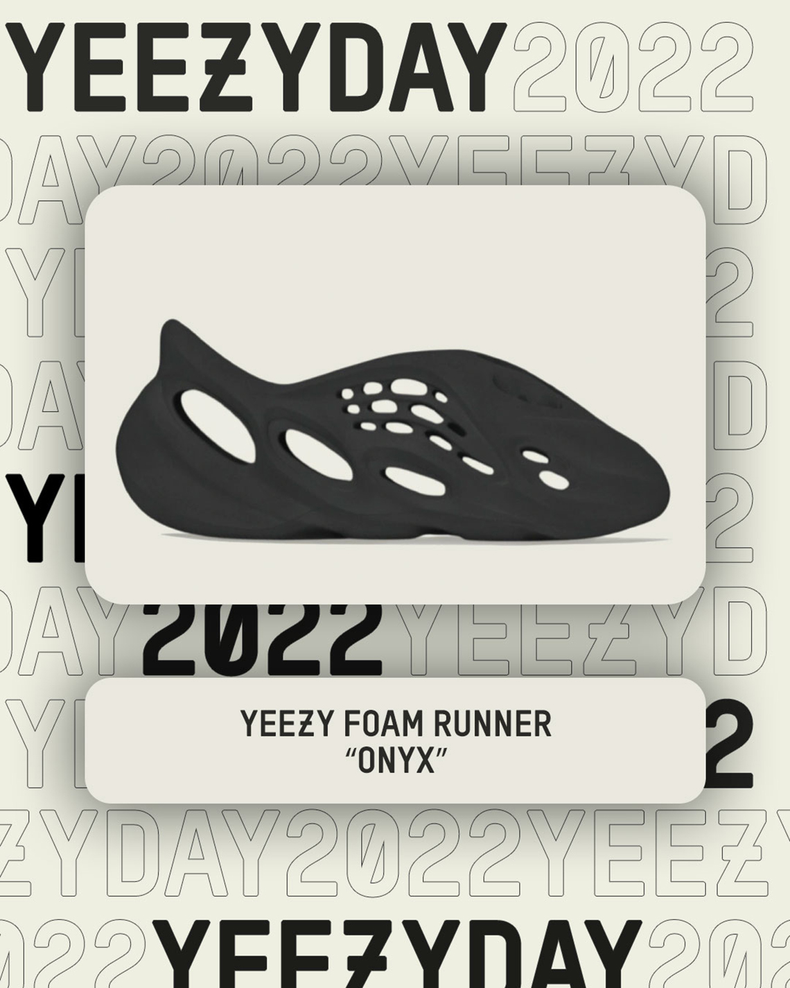 Yeezy Day 2022 Yeezy Foam Runner Onyx 1