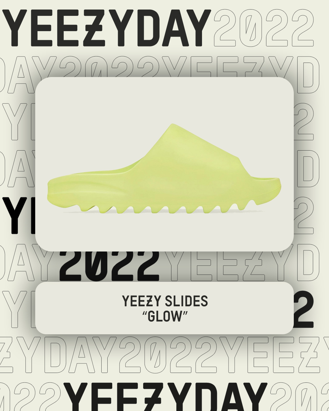 Yeezy Day 2022 Yeezy Slides Glow