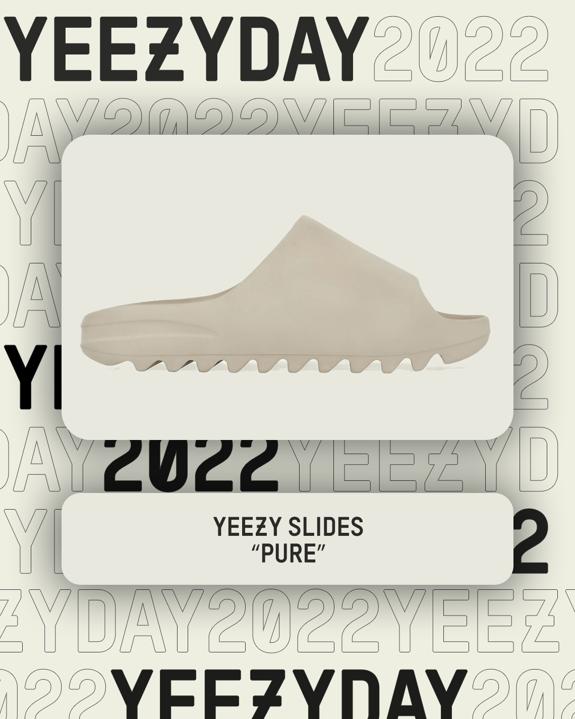 Yeezy Day 2022 Yeezy Slides Pure