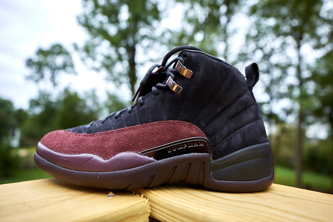 A men's nike air jordan xii shoes Ma Maniere x Air Jordan 12 "Burgundy Crush" | SneakerNews.com