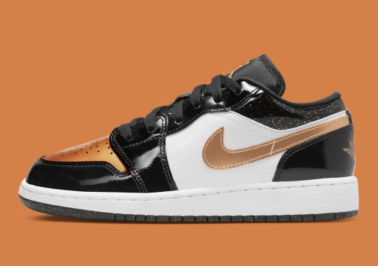 The Air air jordan 1 low knicks 553558 401 release date info  Copper Toe  Releases Soon In Kid s Sizing