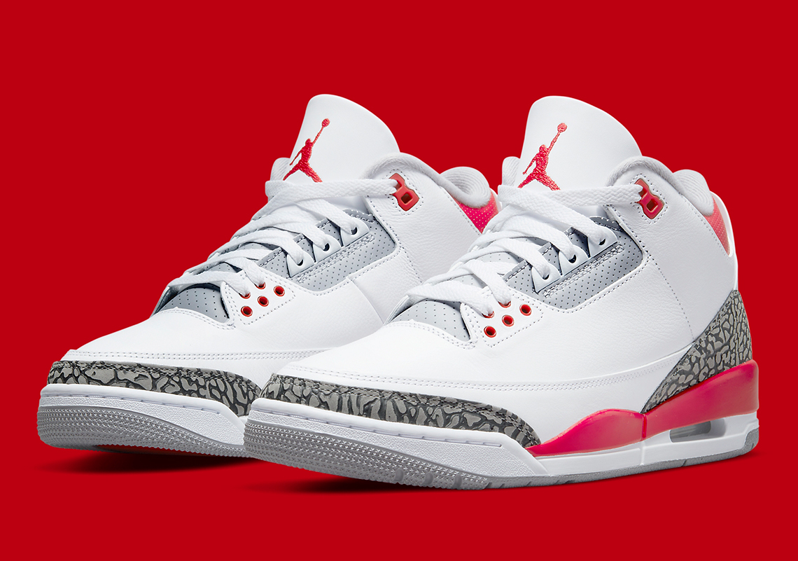 Official Images Of The Air Jordan 3 "Fire Red"