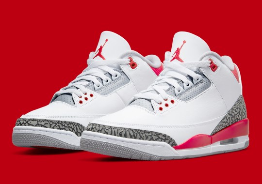 Official Images Of The Air Jordan 3 “Fire Red”