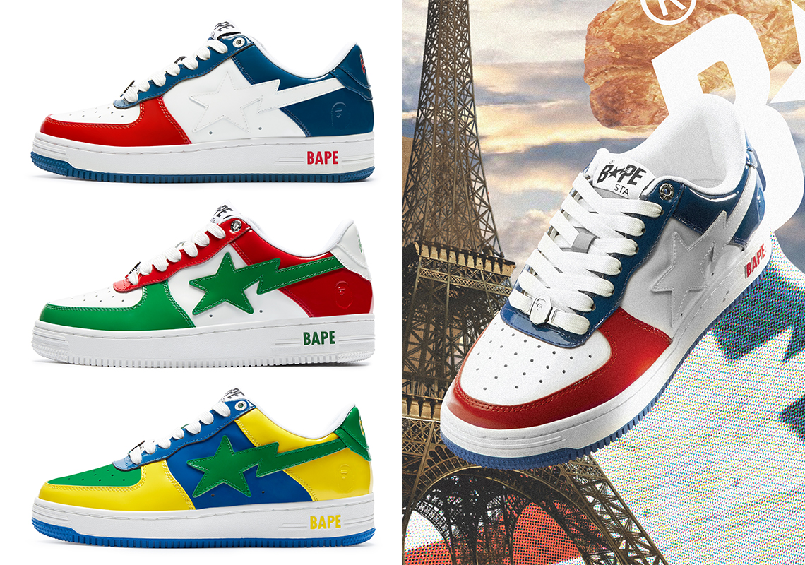 The BAPE STA Pays Homage To Brazil, France, And Italy Right In Time For The World Cup